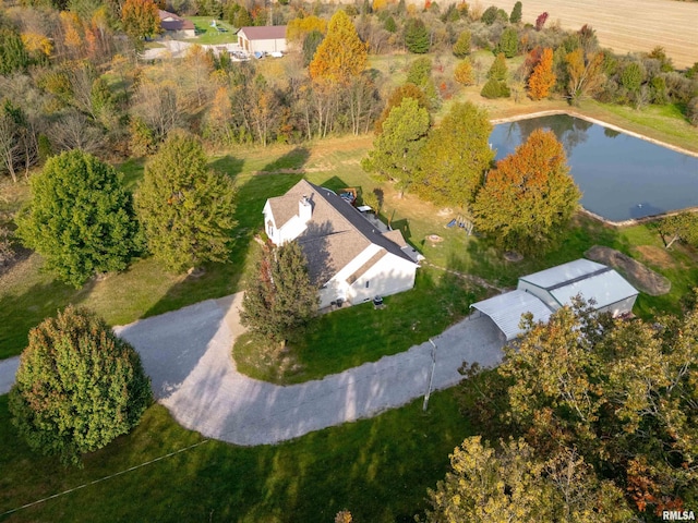 10224 Illinois Steel Rd, Johnston City, IL 62951 - aerial view of property and surrounding area with a nearby body of water