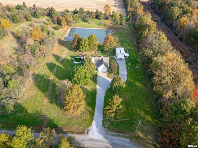 10224 Illinois Steel Rd, Johnston City, IL 62951 - aerial overview of property's location featuring a large body of water