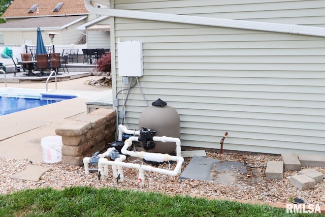 2024 Lind St, Quincy, IL 62301 - exterior view of pump and a swimming pool