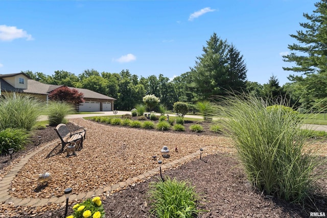 627 10th Ave, Silvis, IL 61282 - view of yard featuring a garage