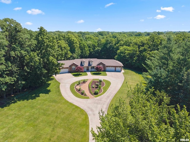 627 10th Ave, Silvis, IL 61282 - view from above of property with a heavily wooded area