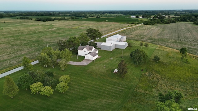 1626 210th St, Reynolds, IL 61279 - aerial view of property's location with rural landscape and abundant farmland