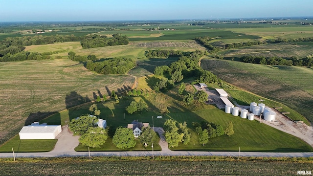 1626 210th St, Reynolds, IL 61279 - aerial view of property's location with rural landscape and abundant farmland