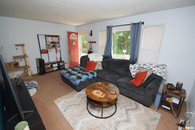 3422 Hobson Ave, Davenport, IA 52802 - living area featuring carpet floors