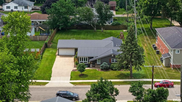 1217 7th St, De Witt, IA 52742 - aerial perspective of suburban area