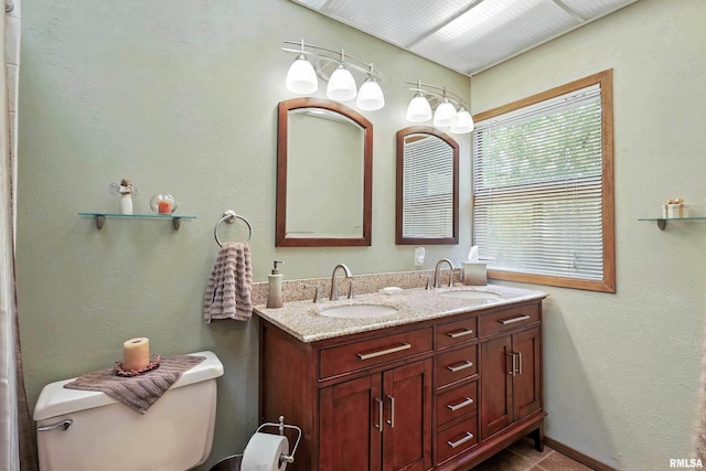 28002 230th St, Le Claire, IA 52753 - bathroom with toilet and double vanity