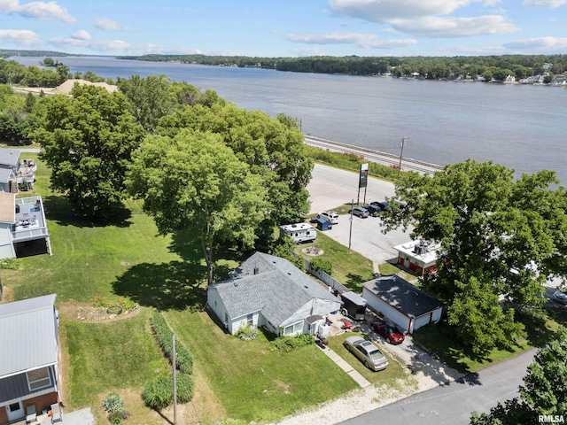 1204 N Cody Rd, Le Claire, IA 52753 - bird's eye view of a nearby body of water