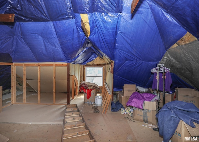 1610 12th Ave, Rock Island, IL 61201 - view of unfinished attic