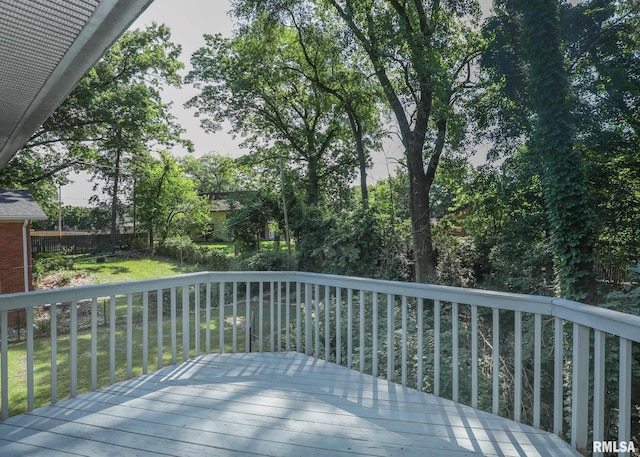 4512 11th Ave Unit C, Moline, IL 61265 - view of wooden deck