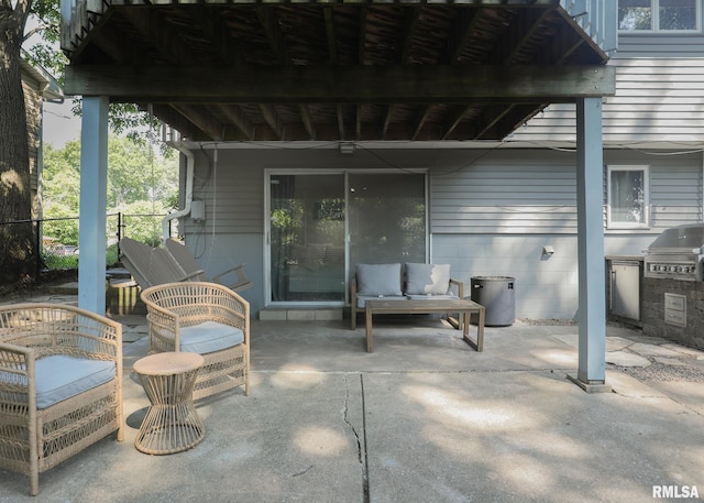 4512 11th Ave Unit C, Moline, IL 61265 - view of patio / terrace featuring area for grilling and outdoor lounge area