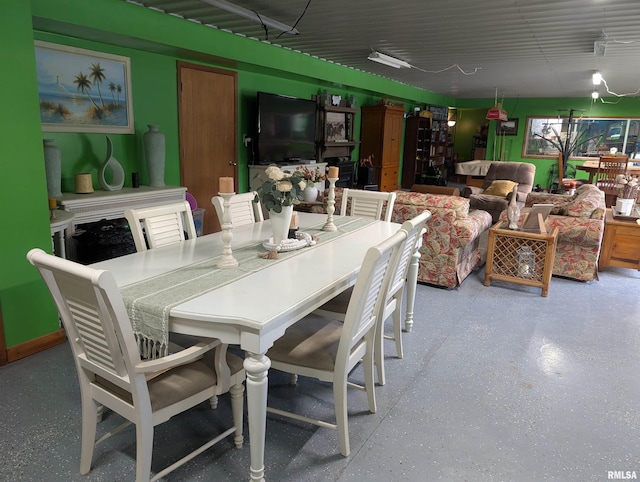 340 Dameron Ln, Vienna, IL 62995 - dining room featuring speckled floor