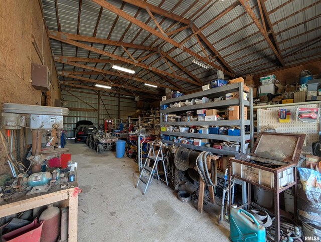 340 Dameron Ln, Vienna, IL 62995 - garage featuring a workshop area
