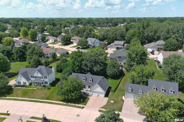 1039 Bluff Ln, Le Claire, IA 52753 - aerial perspective of suburban area