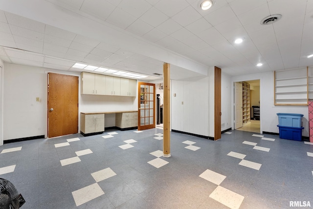 13118 65th Ave, Blue Grass, IA 52726 - finished below grade area featuring recessed lighting and tile patterned floors