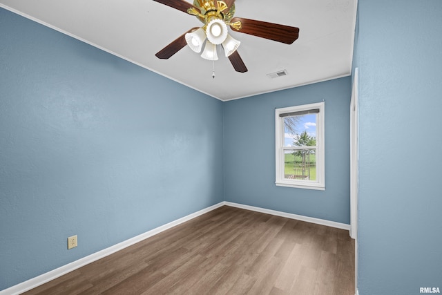 1671 US Highway 67, Preemption, IL 61276 - unfurnished room with wood finished floors and ceiling fan