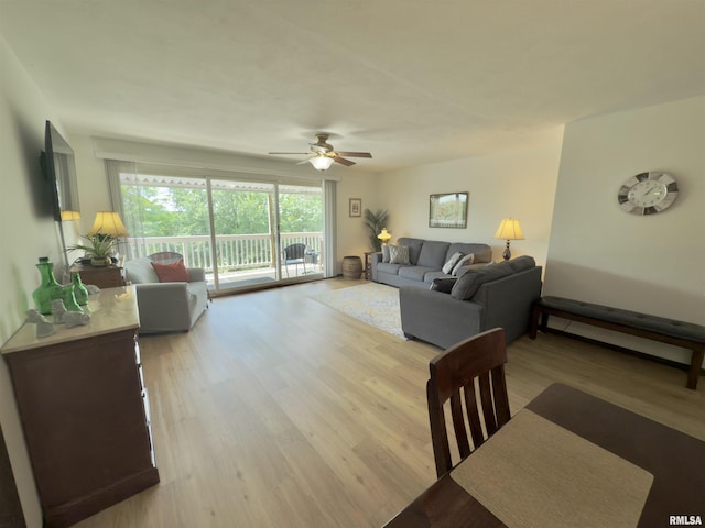 3715 35th St Unit 3, Moline, IL 61265 - living area with light wood finished floors and ceiling fan