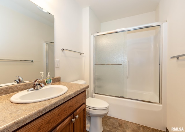 95 N 18th St, Clinton, IA 52732 - bathroom featuring vanity and shower / bath combination with glass door