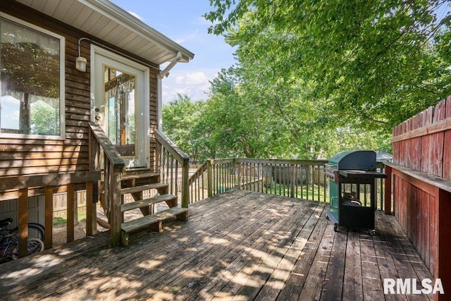 2917 W 65th St, Davenport, IA 52806 - view of wooden deck