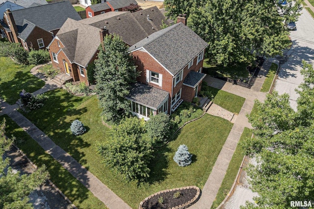 3205 Crestline Dr, Davenport, IA 52803 - aerial perspective of suburban area