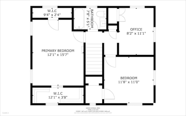 3205 Crestline Dr, Davenport, IA 52803 - view of room layout
