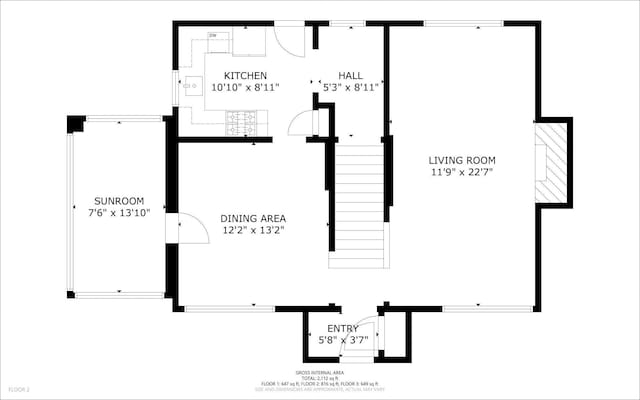 3205 Crestline Dr, Davenport, IA 52803 - view of room layout