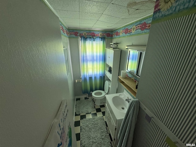 3125 Pershing Blvd, Clinton, IA 52732 - bathroom with vanity and tile patterned floors
