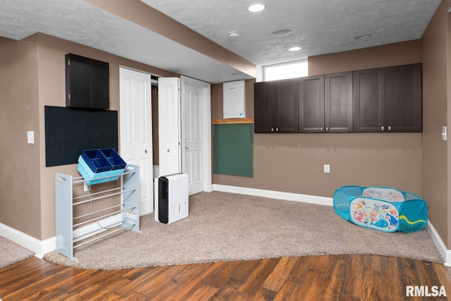 1309 5th St, Orion, IL 61273 - below grade area featuring wood finished floors and recessed lighting