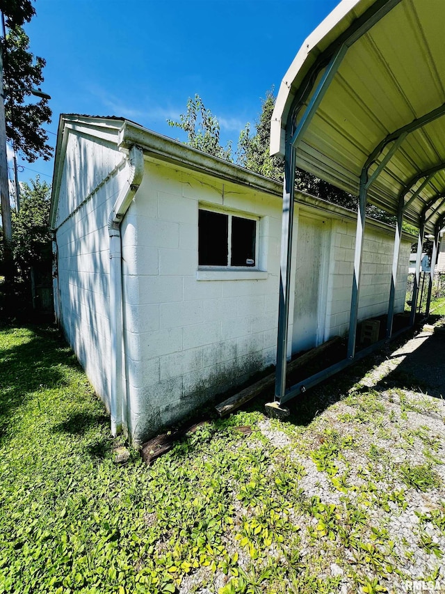 104 S 8th St, Herrin, IL 62948 - view of side of property featuring concrete block siding