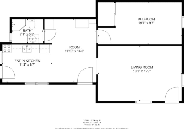 1904 E D St, West Frankfort, IL 62896 - view of floor plan / room layout