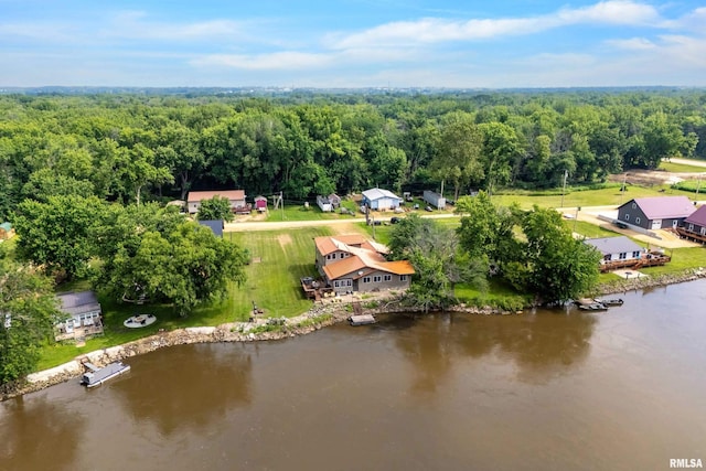 18599 317th St, Long Grove, IA 52756 - aerial view of a heavily wooded area and a large body of water