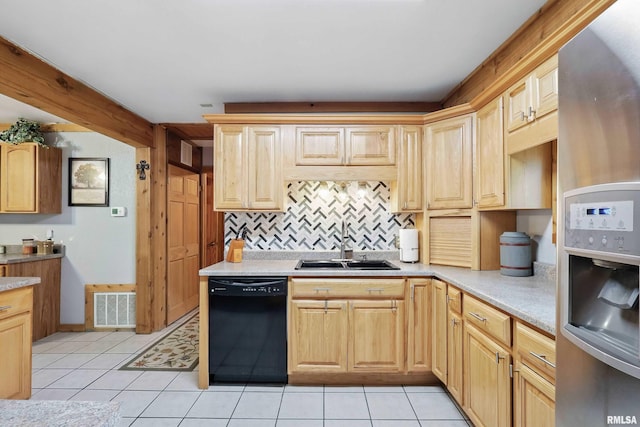 18599 317th St, Long Grove, IA 52756 - kitchen with dishwasher, light tile patterned floors, and light countertops