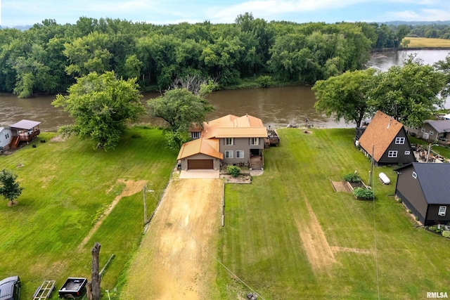 18599 317th St, Long Grove, IA 52756 - aerial view of property and surrounding area with a large body of water