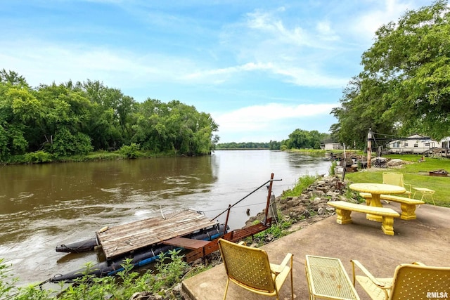18599 317th St, Long Grove, IA 52756 - dock featuring a water view