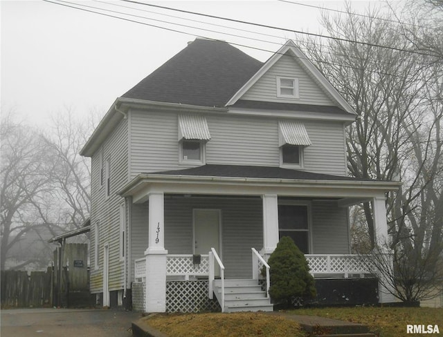1319 Warren St, Davenport, IA 52804 - view of front of property with a porch