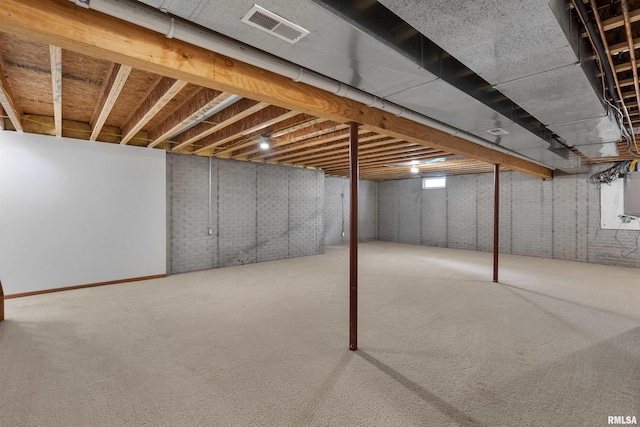 922 W Scott St, Eldridge, IA 52748 - basement with carpet