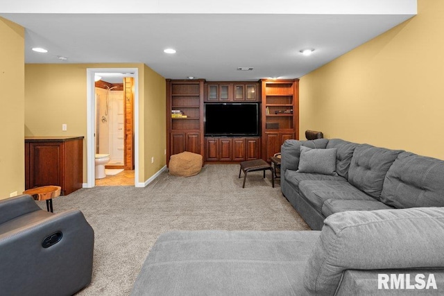 7319 106th Ave, Coal Valley, IL 61240 - living area with light colored carpet and recessed lighting