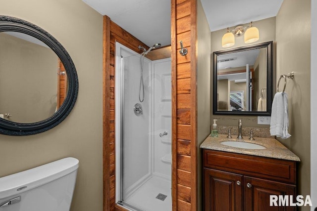 7319 106th Ave, Coal Valley, IL 61240 - full bathroom featuring a stall shower and vanity
