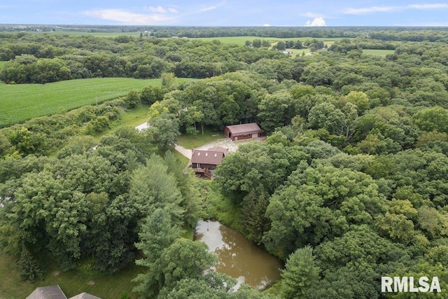 7319 106th Ave, Coal Valley, IL 61240 - aerial view of a heavily wooded area
