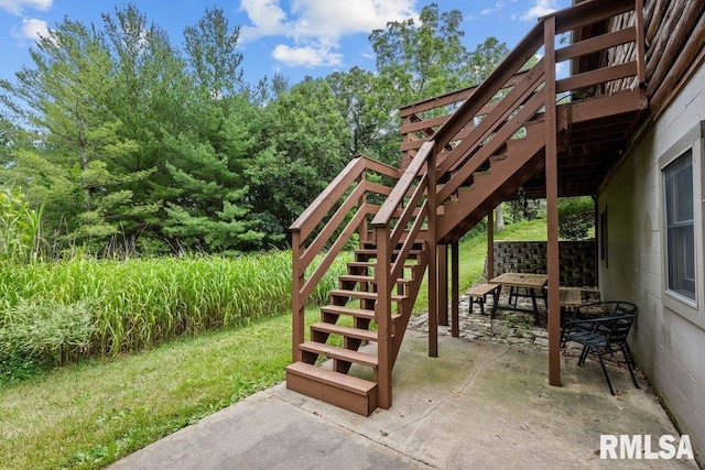 7319 106th Ave, Coal Valley, IL 61240 - view of patio featuring stairs