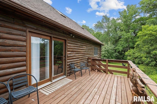 7319 106th Ave, Coal Valley, IL 61240 - view of wooden deck