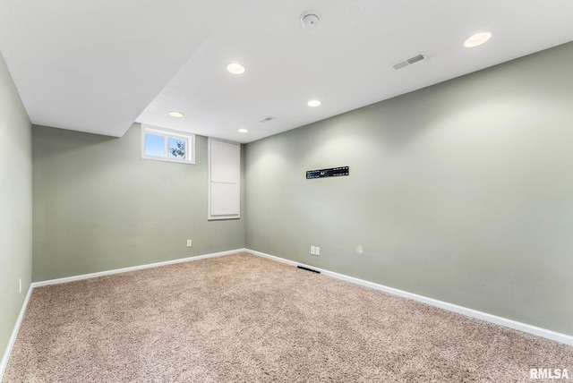 5320 Appleton Dr, Davenport, IA 52804 - basement featuring carpet and recessed lighting