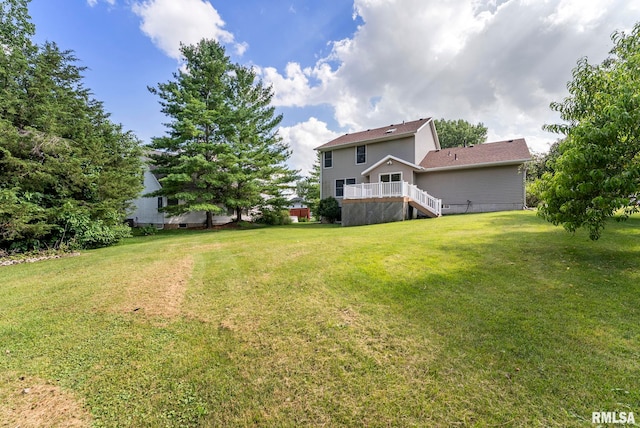 5320 Appleton Dr, Davenport, IA 52804 - view of grassy yard with stairs