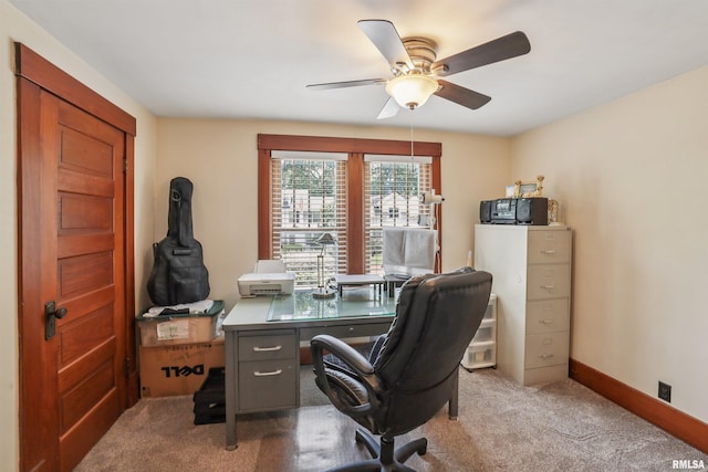 2510 Pershing Ave, Davenport, IA 52803 - office space with carpet flooring and a ceiling fan