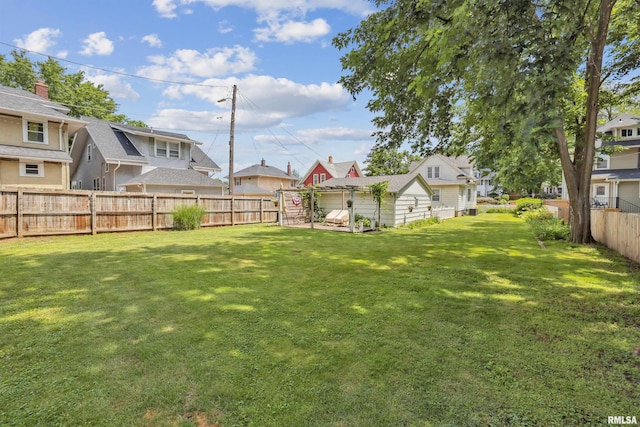 2510 Pershing Ave, Davenport, IA 52803 - fenced backyard with a residential view