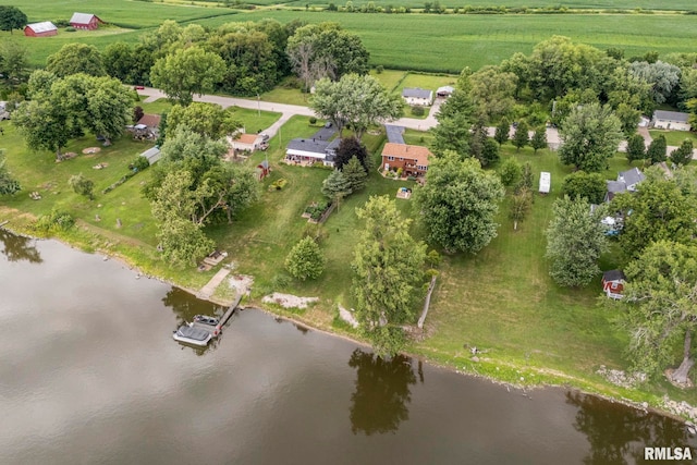 25622 1st Ave N, Hillsdale, IL 61257 - aerial overview of property's location featuring rural landscape and a large body of water