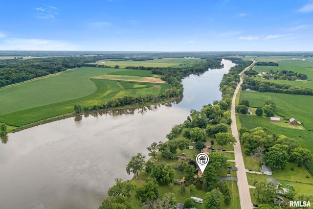 25622 1st Ave N, Hillsdale, IL 61257 - aerial overview of property's location featuring a large body of water