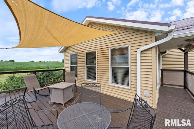 14325 139th Avenue Ct W, Taylor Ridge, IL 61284 - view of wooden deck