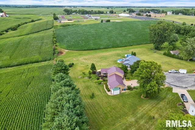14325 139th Avenue Ct W, Taylor Ridge, IL 61284 - aerial view of sparsely populated area featuring large plots for crops