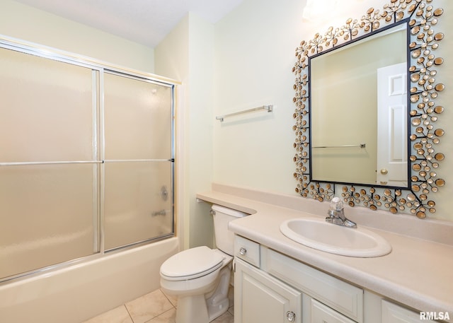 3439 Maple Glen Dr, Bettendorf, IA 52722 - full bathroom featuring vanity, tile patterned floors, and enclosed tub / shower combo