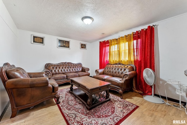 531 32nd Ave, East Moline, IL 61244 - living area featuring a textured ceiling and light wood-style flooring